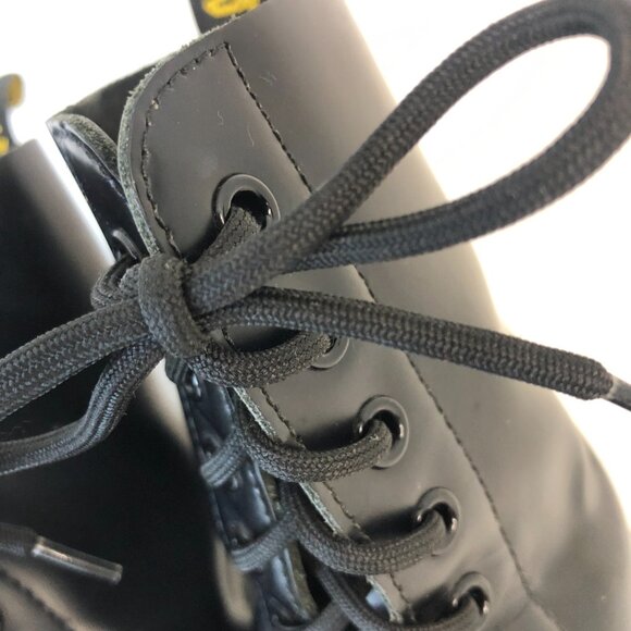Dr. Martens 1490 Vintage 10-Eyelet Boots in Black Smooth Leather Sz. M/8, W/9.5 - Picture 10 of 16